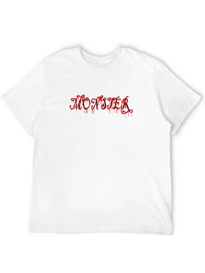 Monster Drip Black T-Shirt - Edgy Graphic Tee