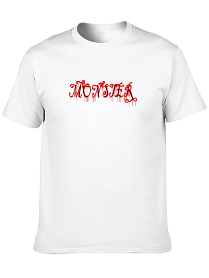 Monster Drip Black T-Shirt - Edgy Graphic Tee