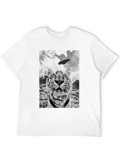 Tiger Alien Abduction Graphic Tee