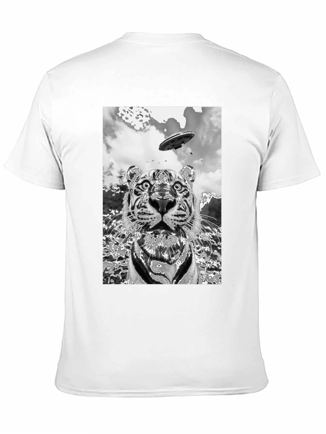 Tiger Alien Abduction Graphic Tee