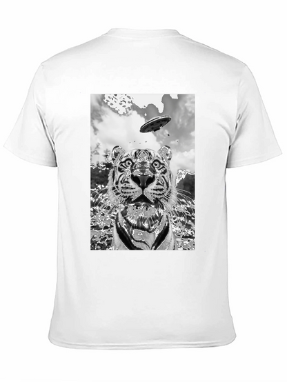 Tiger Alien Abduction Graphic Tee