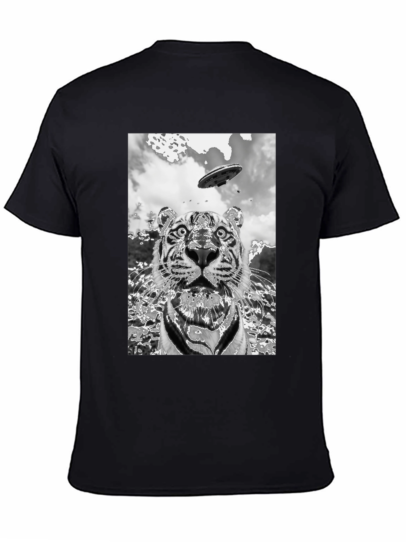 Tiger Alien Abduction Graphic Tee