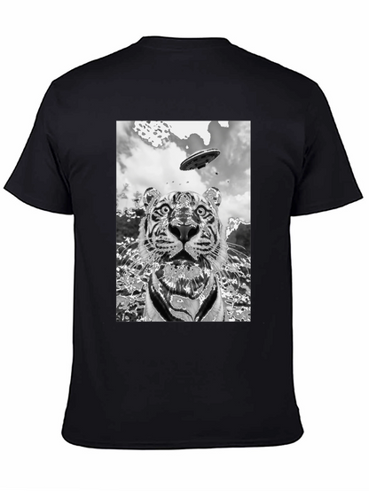 Tiger Alien Abduction Graphic Tee