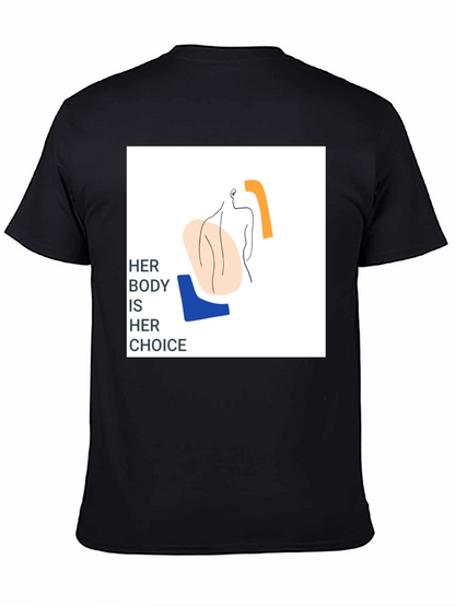 Pro-Choice Her Body Her Choice Graphic Tee