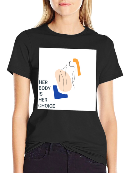 Pro-Choice Her Body Her Choice Graphic Tee