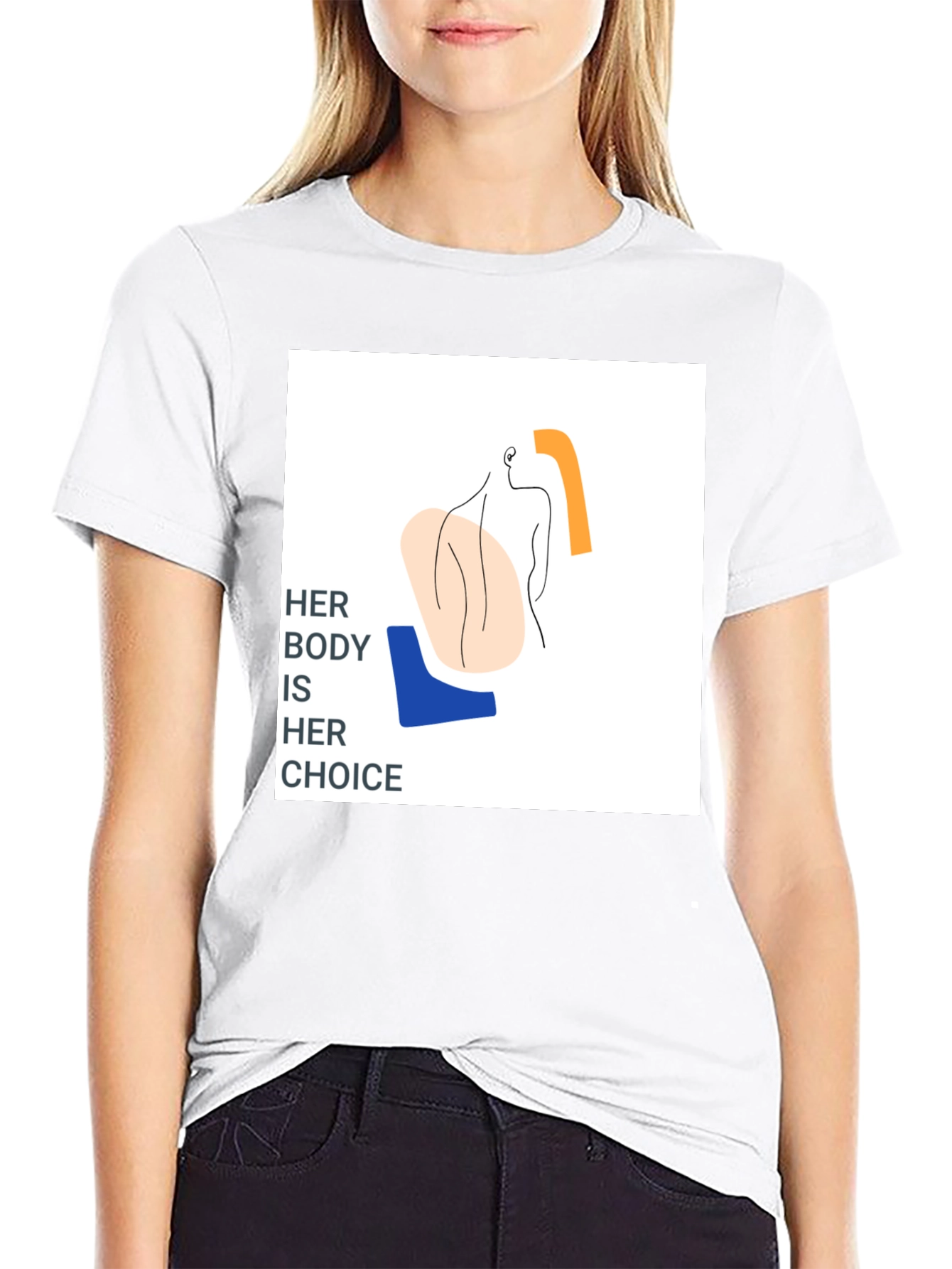 Pro-Choice Her Body Her Choice Graphic Tee