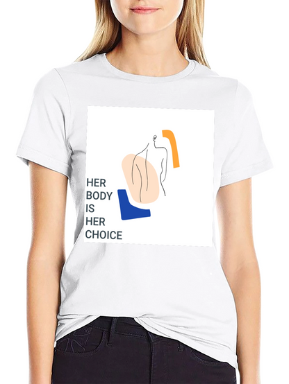 Pro-Choice Her Body Her Choice Graphic Tee