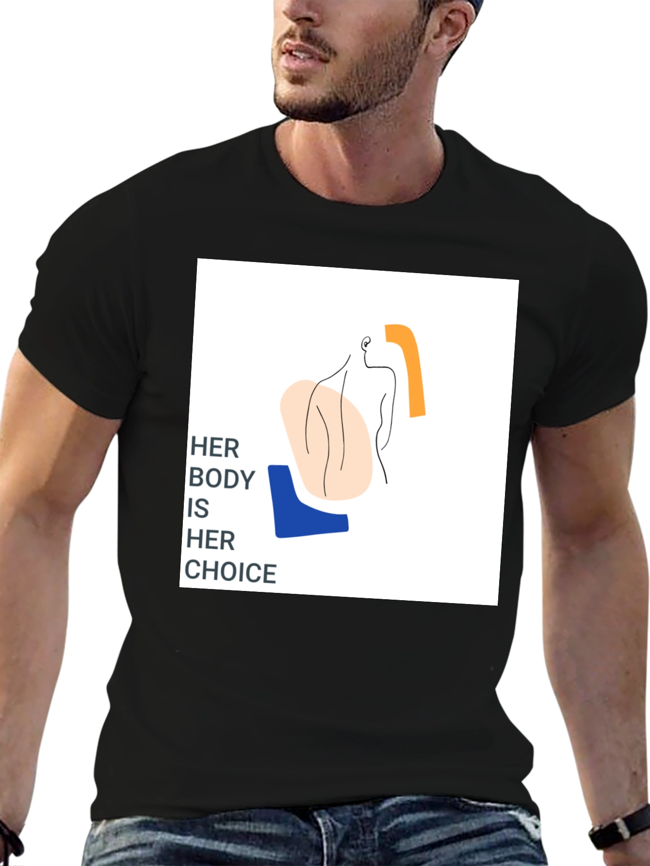 Pro-Choice Her Body Her Choice Graphic Tee