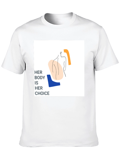 Pro-Choice Her Body Her Choice Graphic Tee
