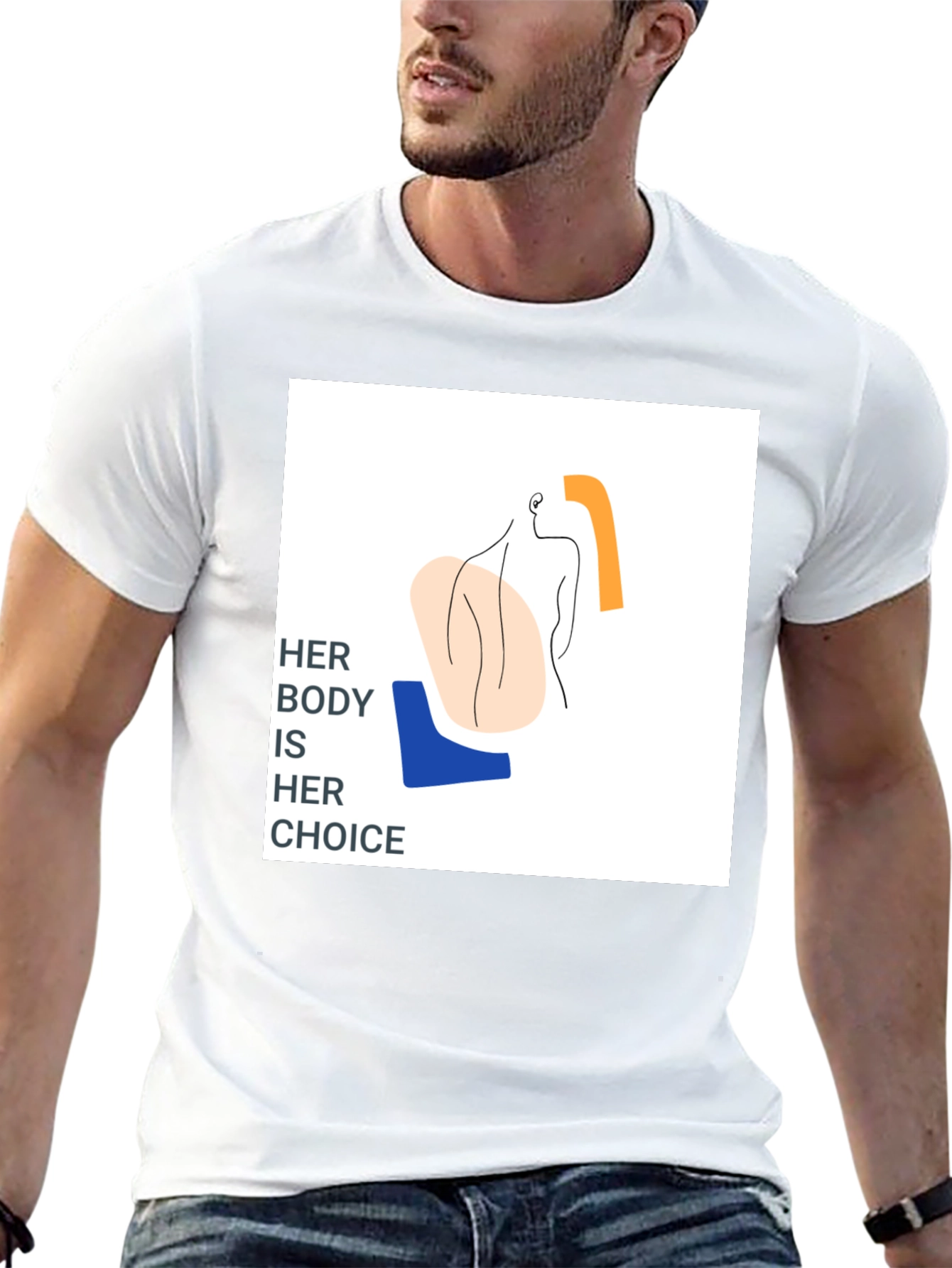 Pro-Choice Her Body Her Choice Graphic Tee