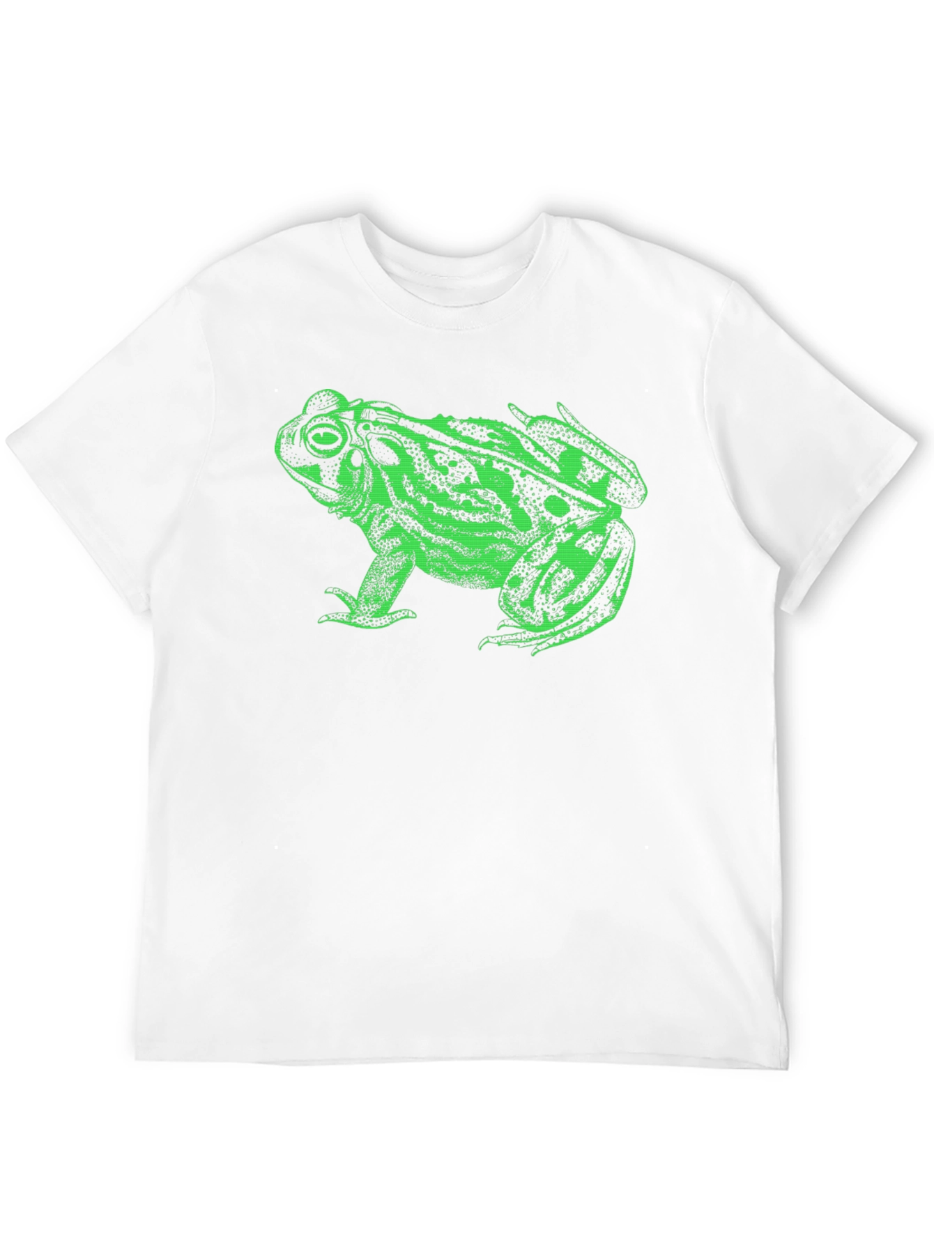 Green Frog Graphic Black T-Shirt