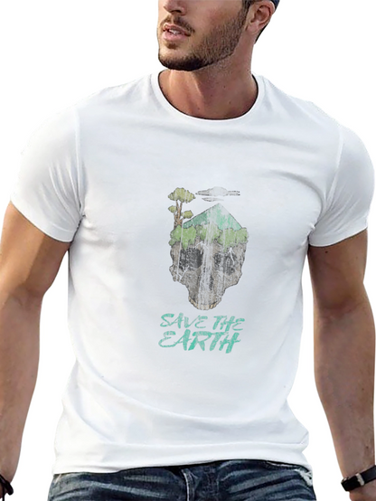 Save the Earth Skull Graphic Tee