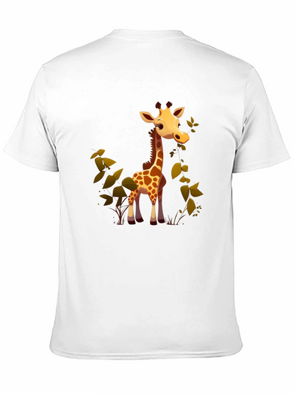Cute Giraffe Cartoon Graphic Tee