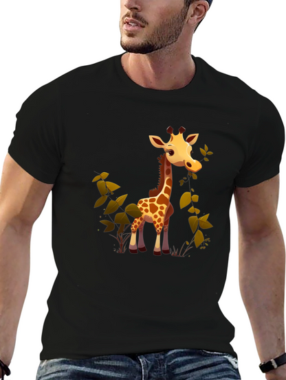 Cute Giraffe Cartoon Graphic Tee
