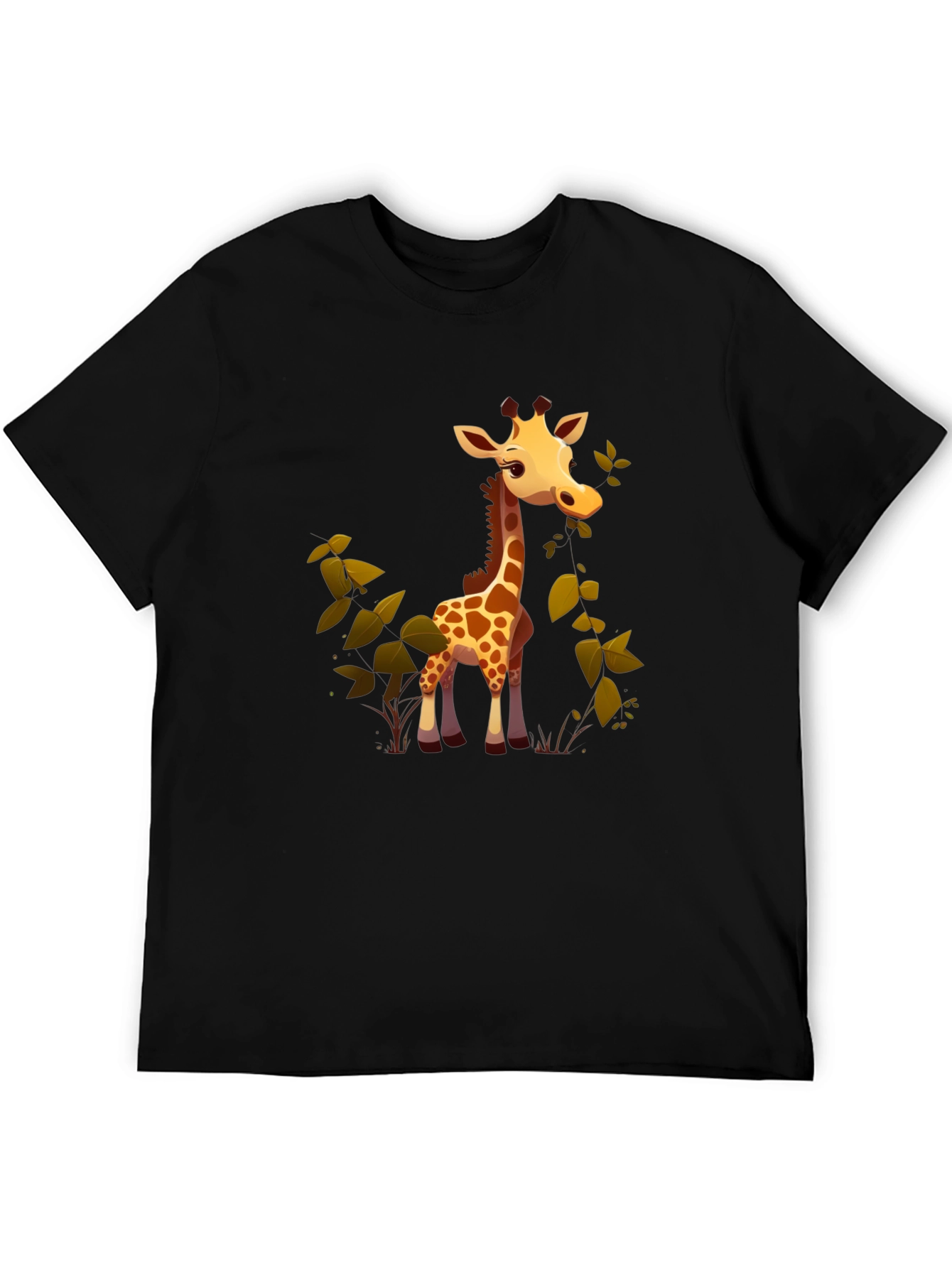 Cute Giraffe Cartoon Graphic Tee