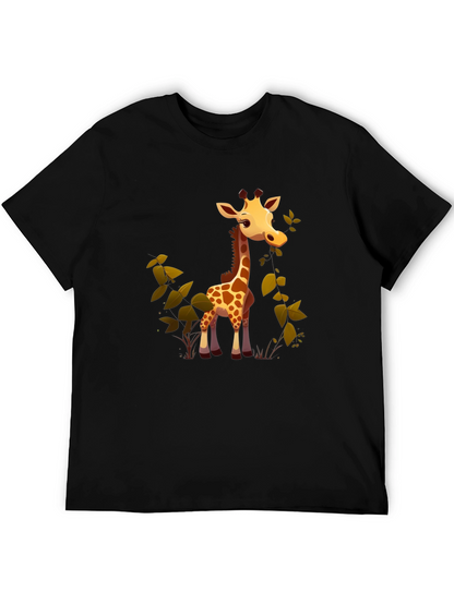 Cute Giraffe Cartoon Graphic Tee