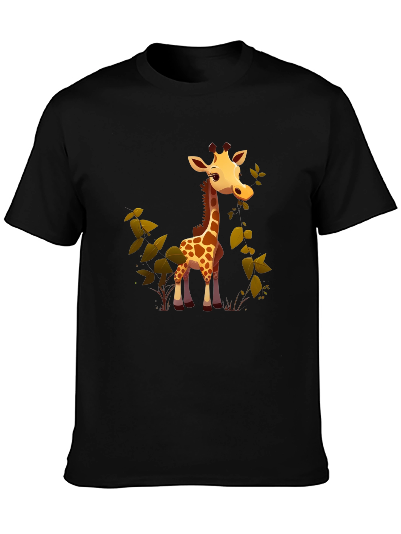 Cute Giraffe Cartoon Graphic Tee