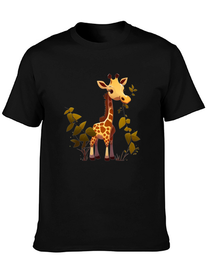 Cute Giraffe Cartoon Graphic Tee