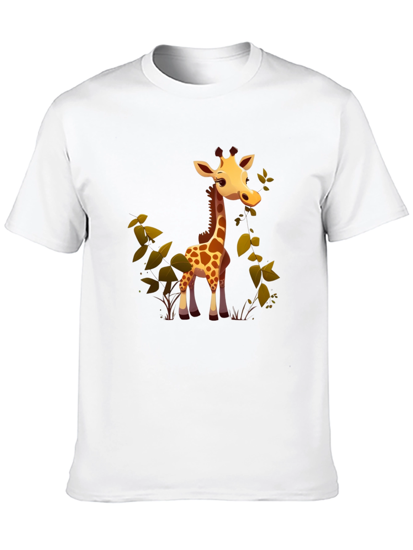 Cute Giraffe Cartoon Graphic Tee