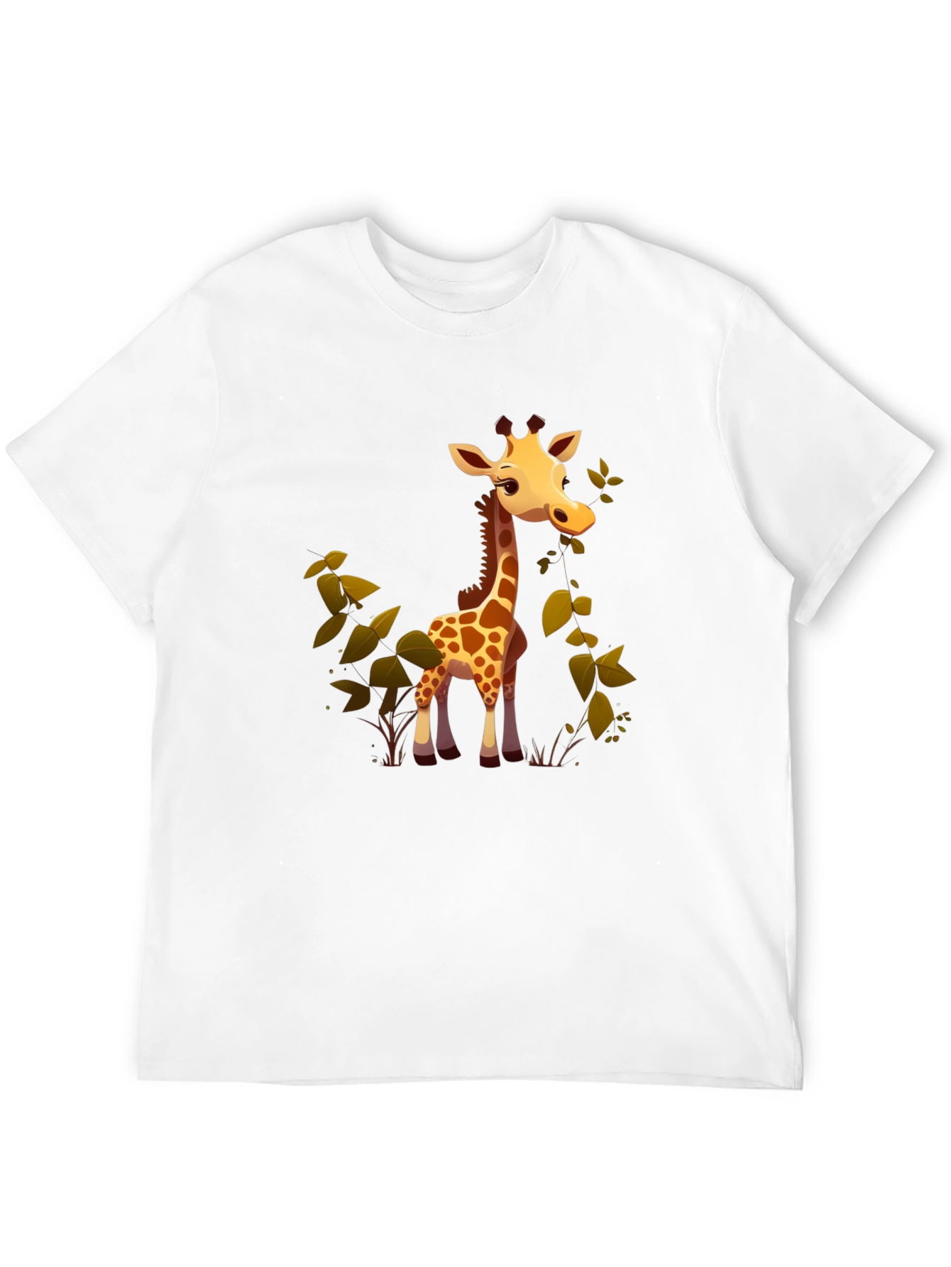 Cute Giraffe Cartoon Graphic Tee