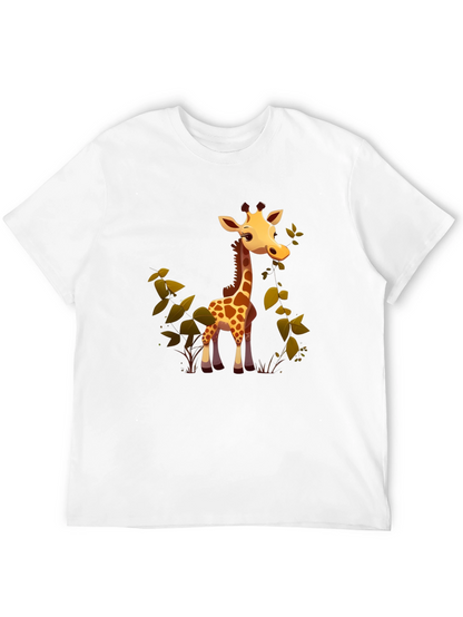 Cute Giraffe Cartoon Graphic Tee