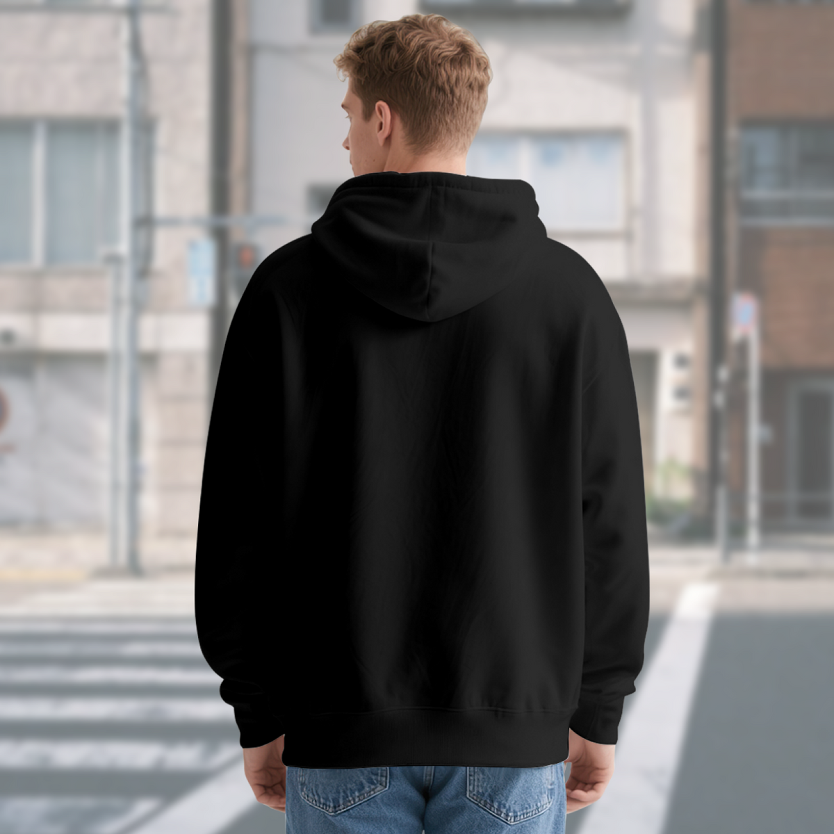 Cute Big-Eye Chipmunk Black Hoodie