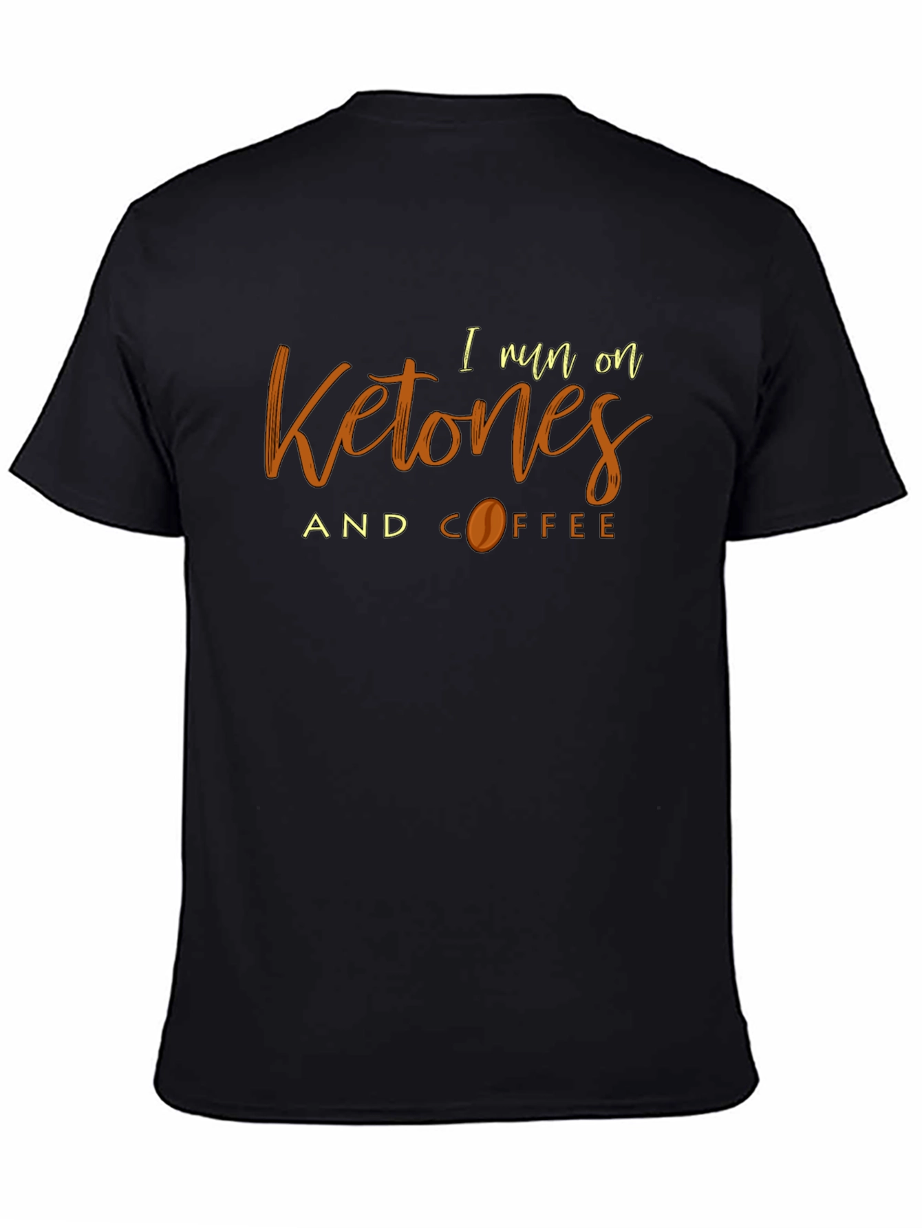 Ketones and Coffee Black T-Shirt - Keto Lifestyle