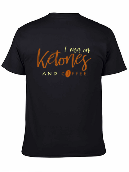 Ketones and Coffee Black T-Shirt - Keto Lifestyle