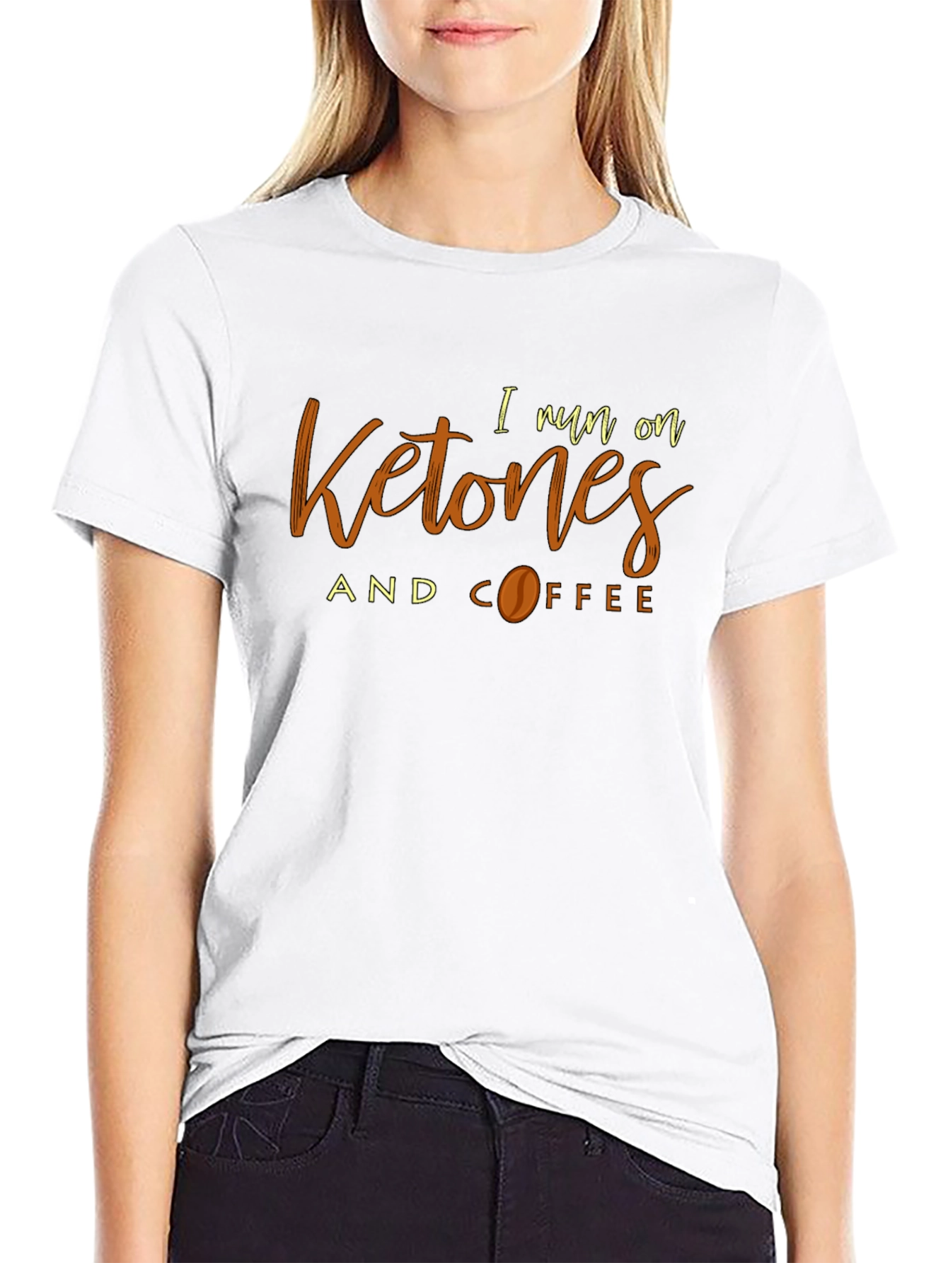 Ketones and Coffee Black T-Shirt - Keto Lifestyle