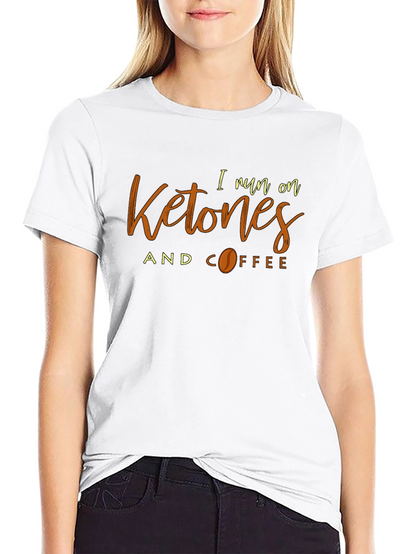 Ketones and Coffee Black T-Shirt - Keto Lifestyle