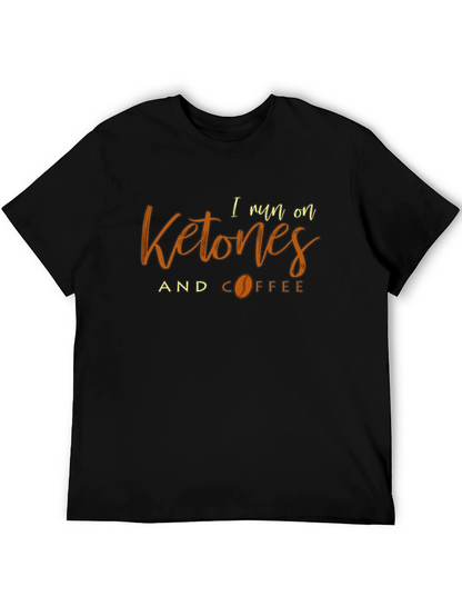Ketones and Coffee Black T-Shirt - Keto Lifestyle