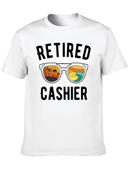 Retired Cashier T-Shirt Beach Sunglasses Graphic
