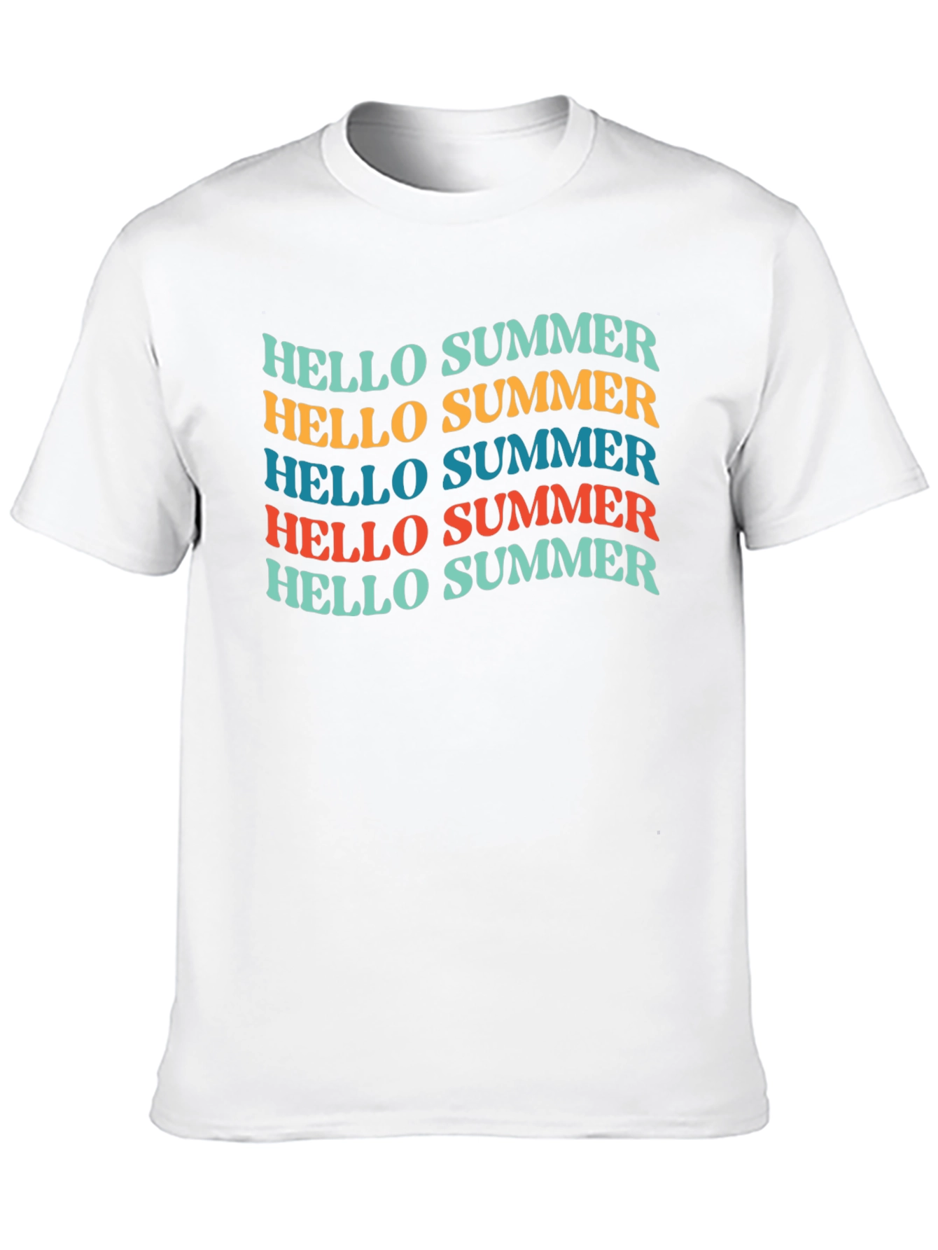 Hello Summer T-Shirt - Retro Style Graphic Tee