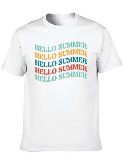 Hello Summer T-Shirt - Retro Style Graphic Tee