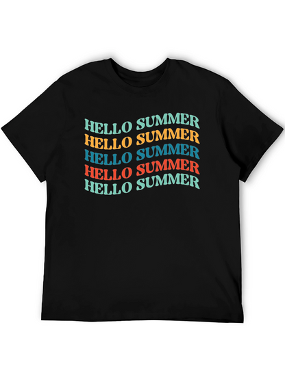 Hello Summer T-Shirt - Retro Style Graphic Tee
