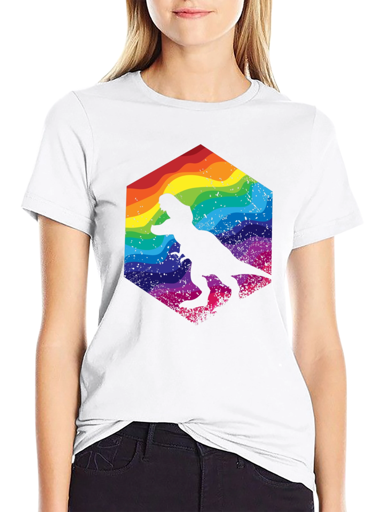 Rainbow Dino T-Shirt