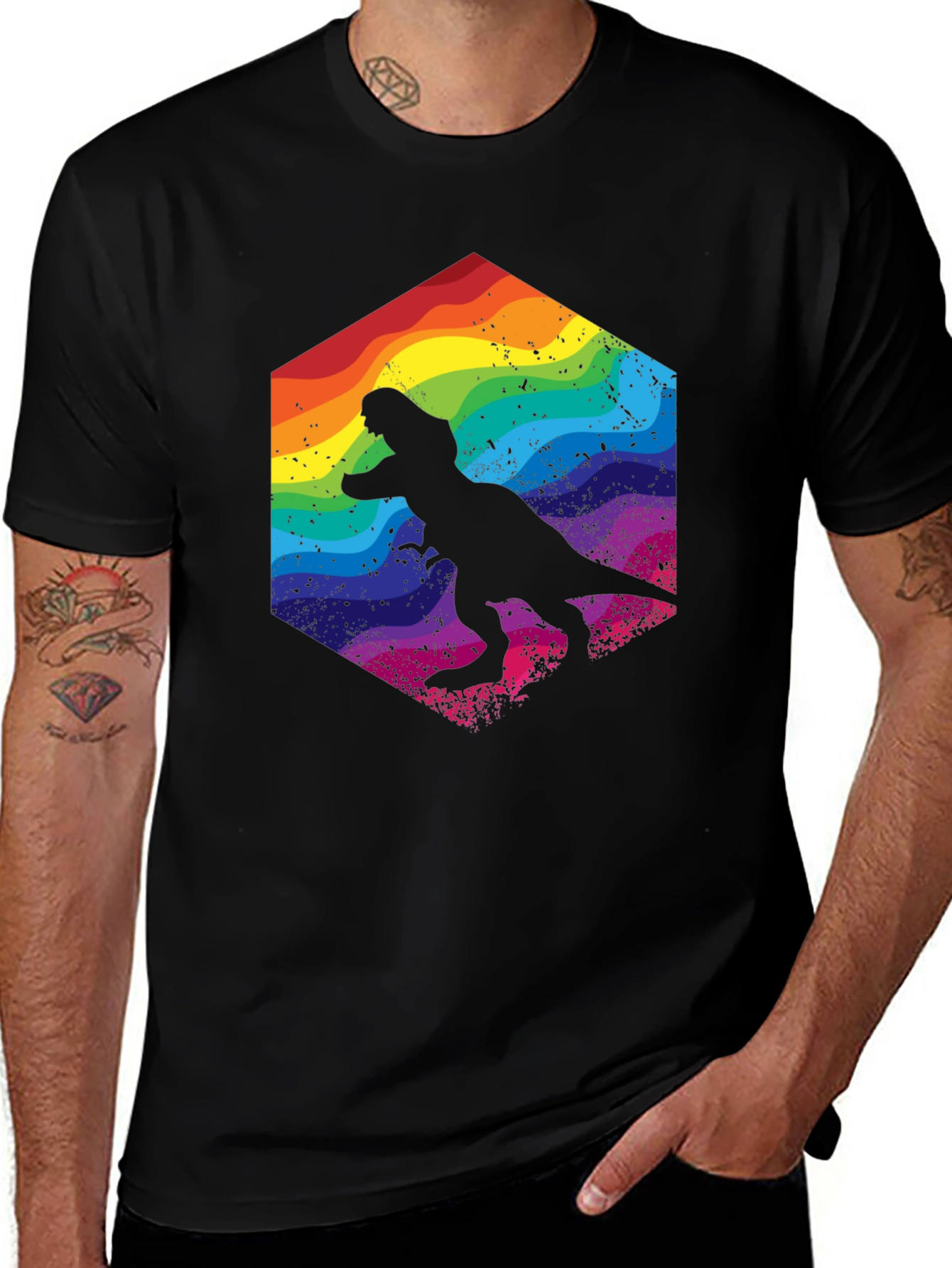 Rainbow Dino T-Shirt