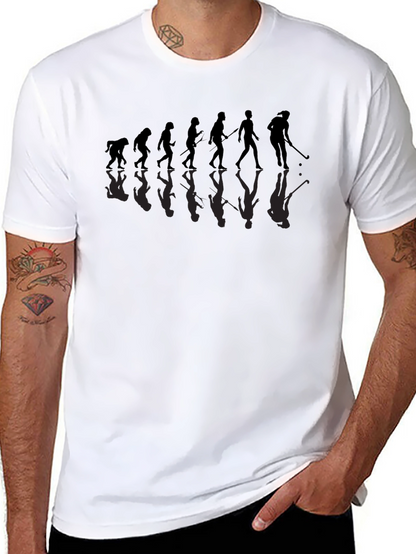 Golf Evolution Graphic T-Shirt - Funny Golfer Tee