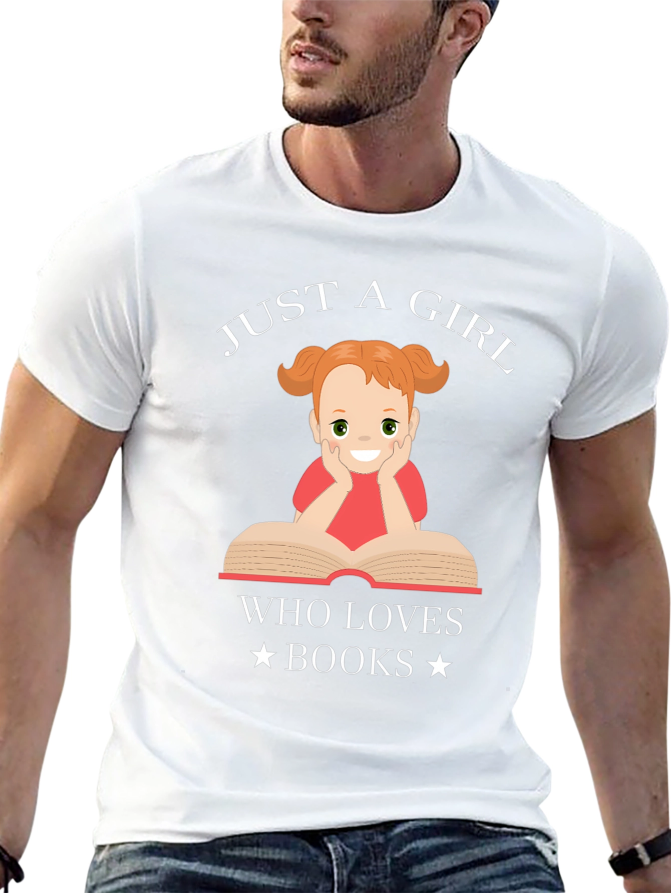 Just a Girl Who Loves Books Graphic T-Shirt