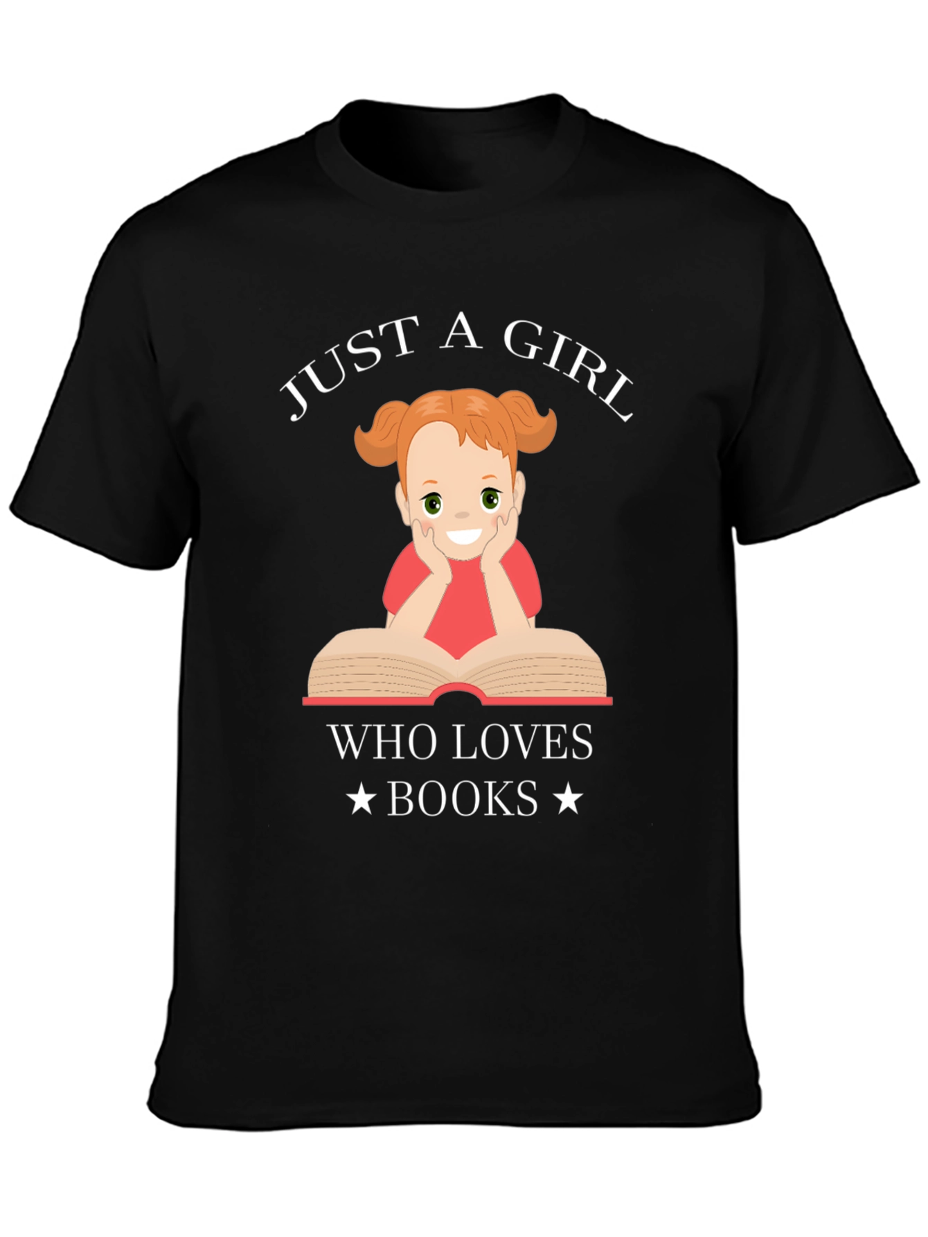 Just a Girl Who Loves Books Graphic T-Shirt