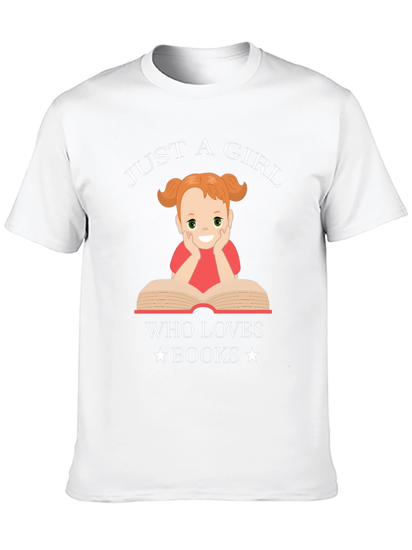 Just a Girl Who Loves Books Graphic T-Shirt