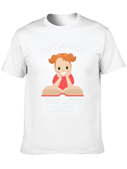 Just a Girl Who Loves Books Graphic T-Shirt