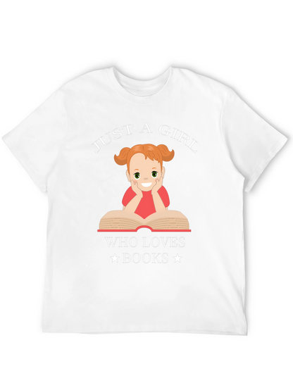 Just a Girl Who Loves Books Graphic T-Shirt