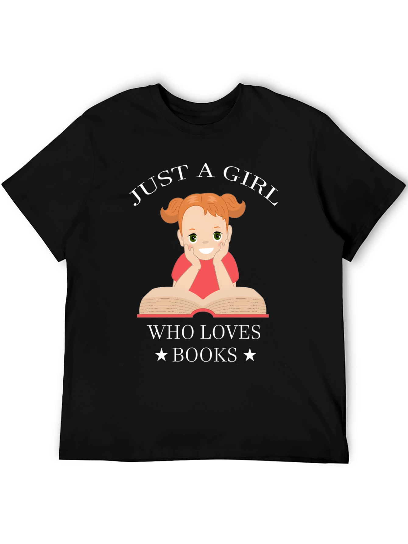Just a Girl Who Loves Books Graphic T-Shirt