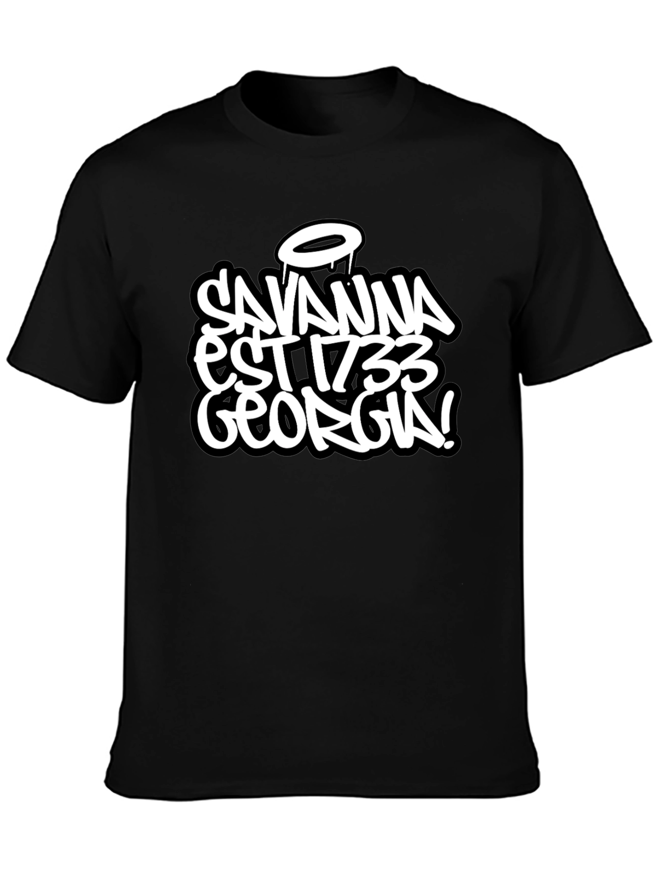 Savannah Georgia Est 1733 Black T-Shirt