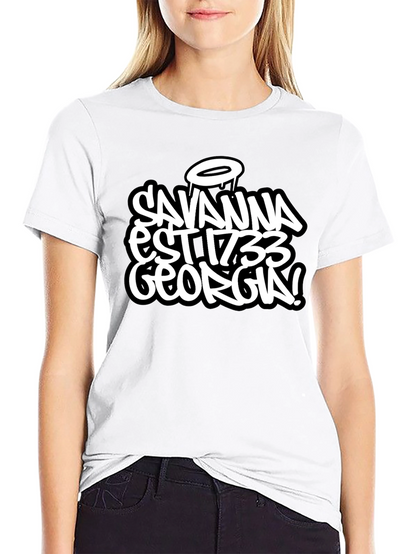 Savannah Georgia Est 1733 Black T-Shirt