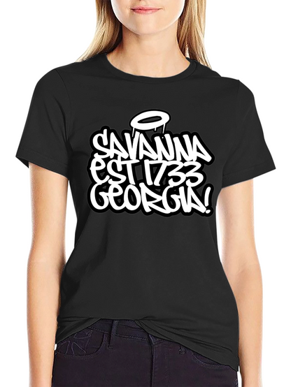 Savannah Georgia Est 1733 Black T-Shirt