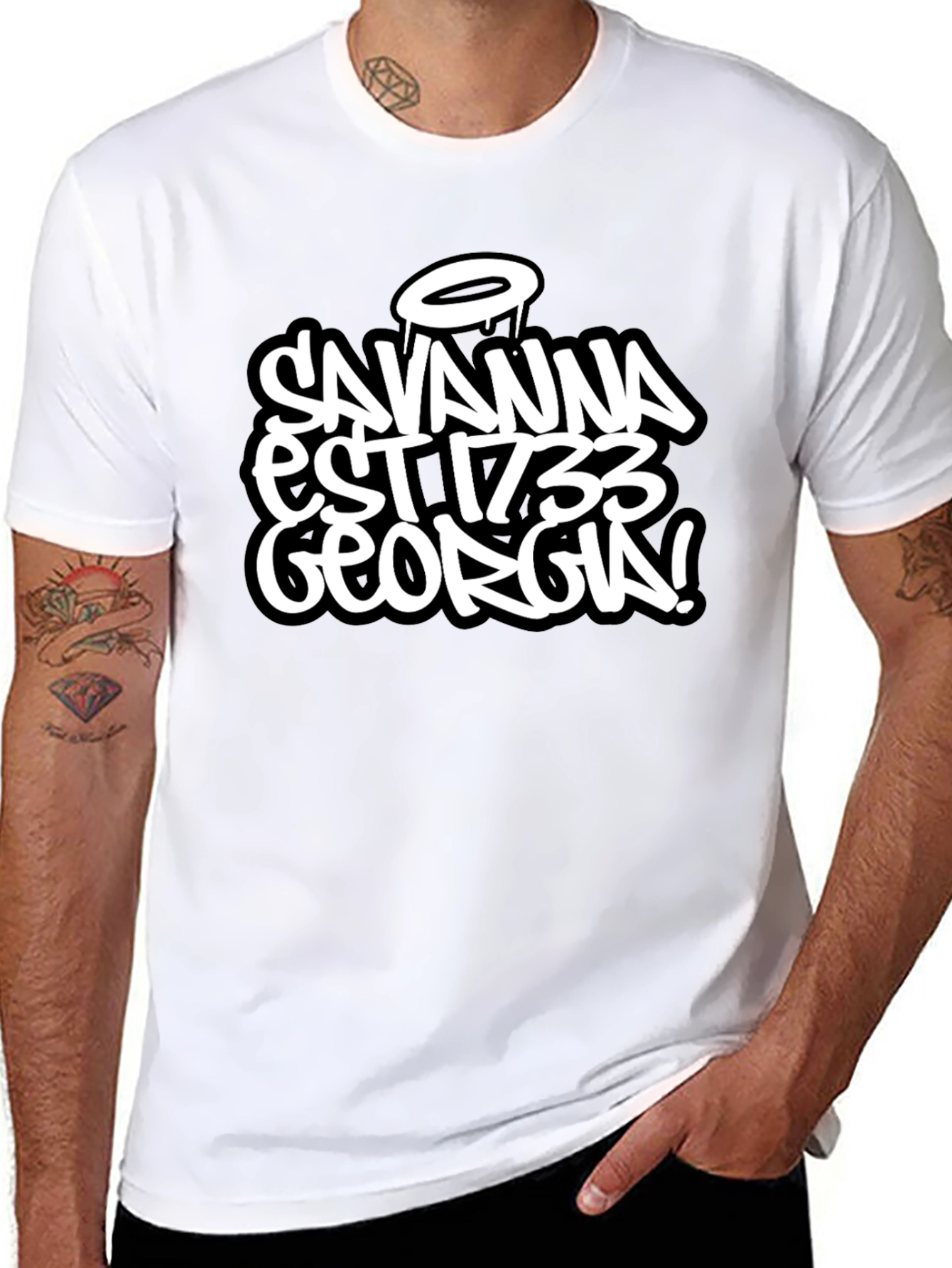 Savannah Georgia Est 1733 Black T-Shirt
