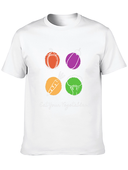 Eat Your Vegetables Graphic Tee - Trendy Vegan Shirt