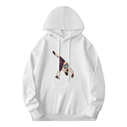 Streetwear Hoodie - Cartoon Illustration Breakdancer
